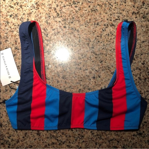 FINAL PRICE 🌞Solid and Striped top - Picture 5 of 6